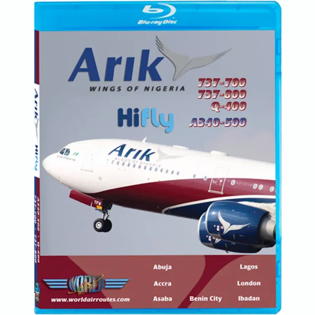 Arik Air Airbus A340 Boeing 737 Blu-ray cockpitfilm