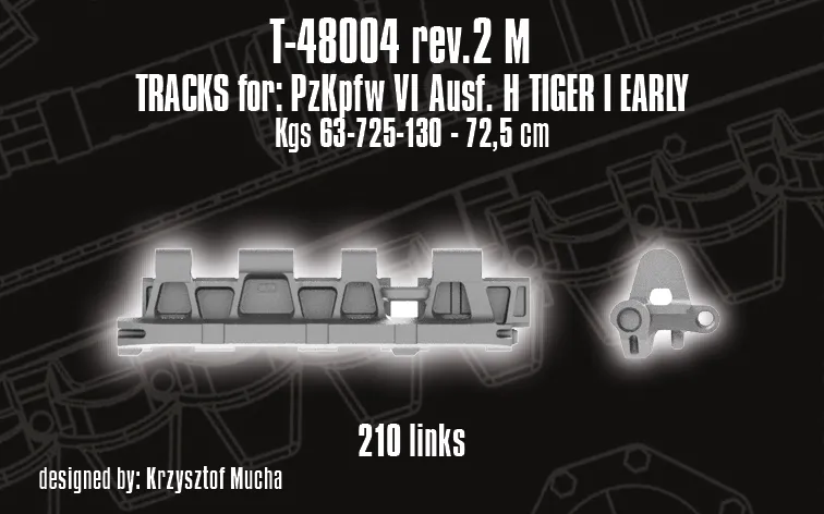 Rossagraph QuickTracks T-48004 band 1:48 Tiger I Early