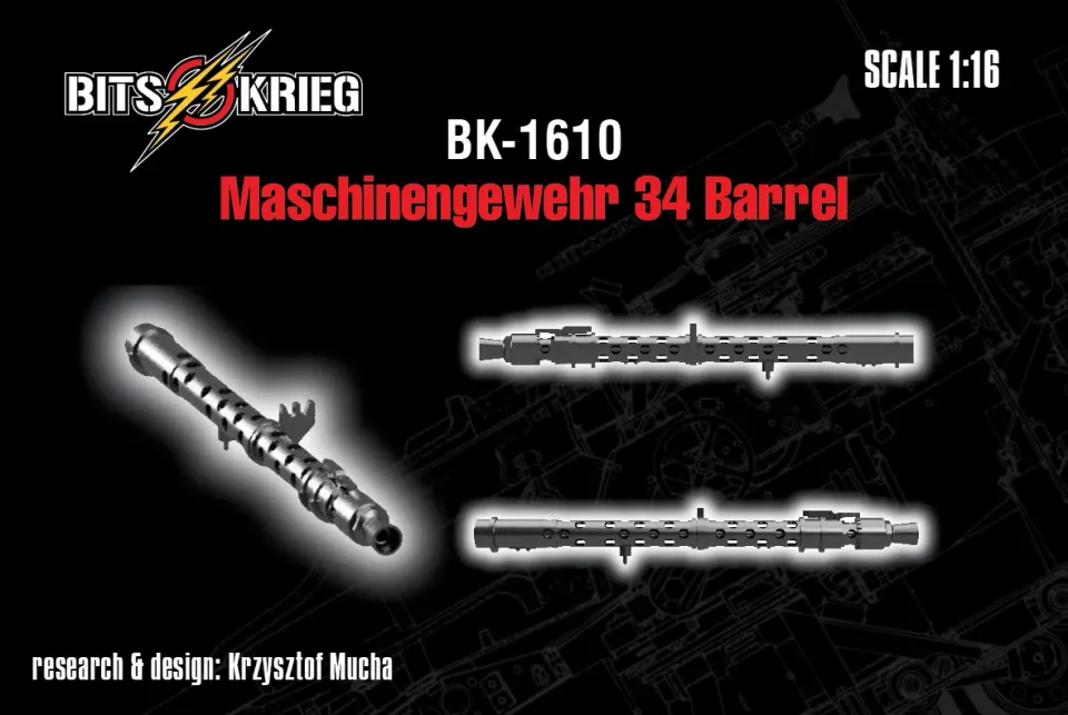 Rossagraph BitsKrieg BK-1610 MG34 pipa 1:16