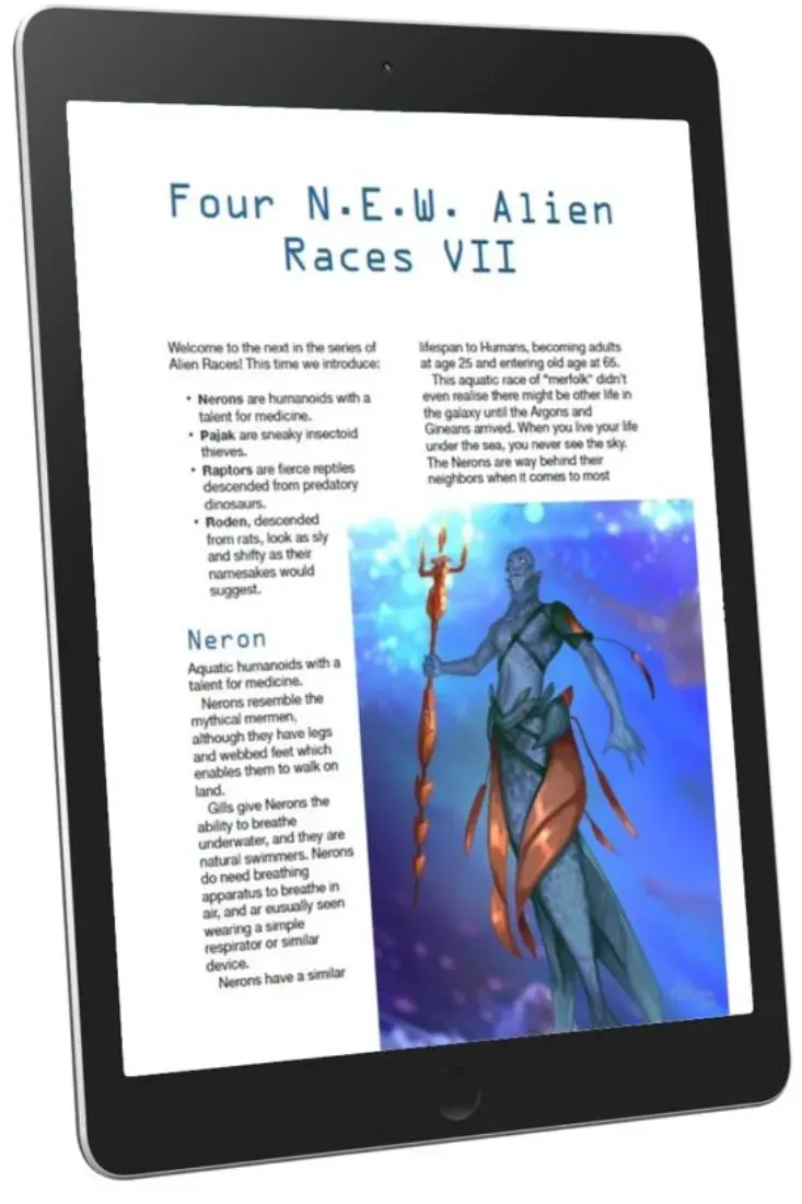 EN Publishing Four N.E.W. Alien Races VII rollspel PDF arter