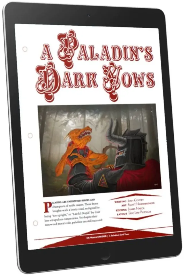 EN Publishing A Paladins Dark Vows rollspel PDF mörker