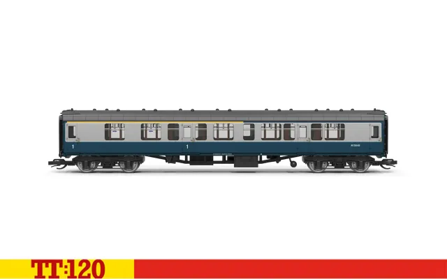 Hornby TT:120 BR Mk1 M15848 personvagn blå/grå
