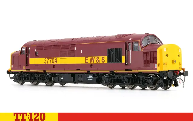 Hornby TT:120 Class 37 37704 modellok DCC-ready EWS