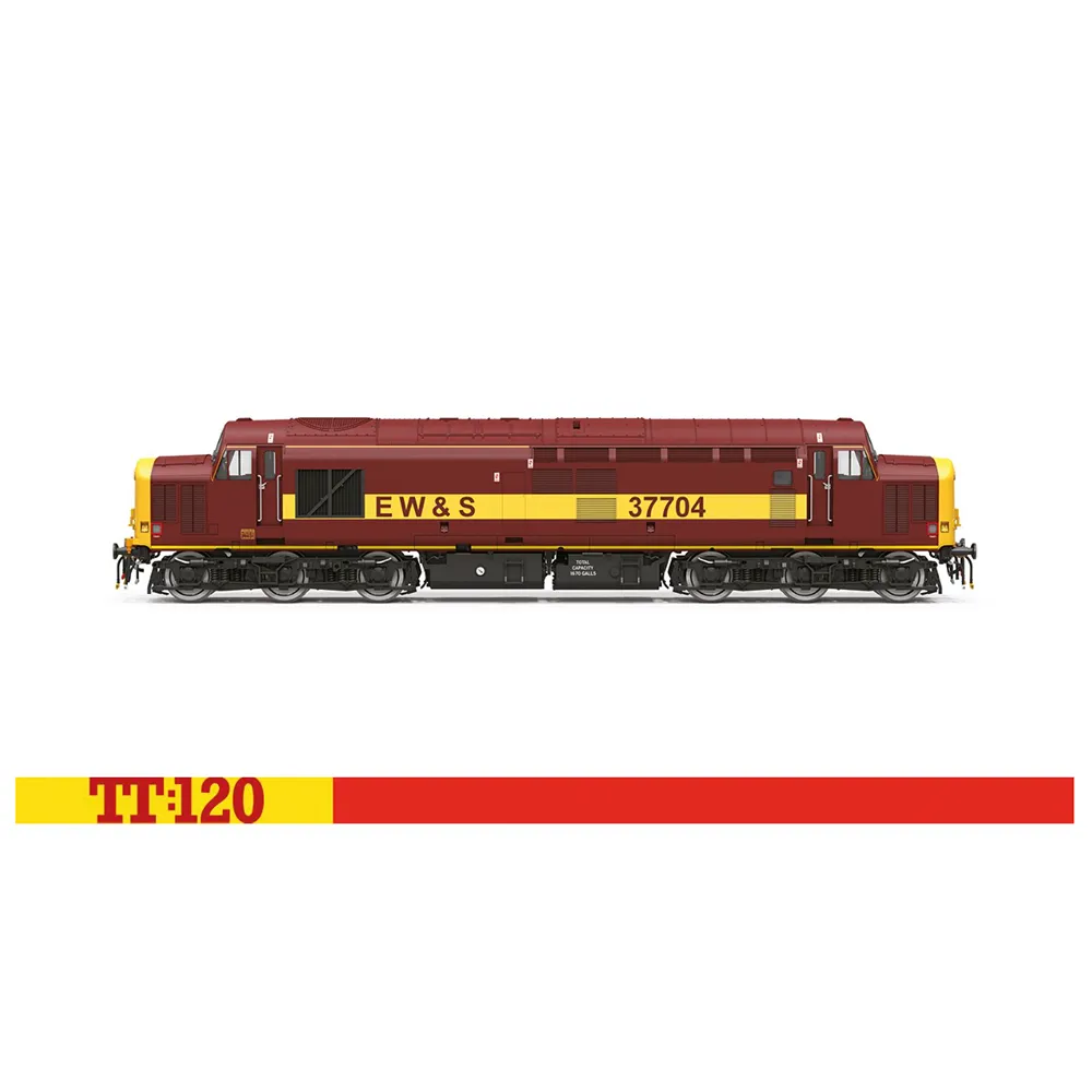 Hornby TT:120 Class 37 37704 modellok DCC-ready EWS