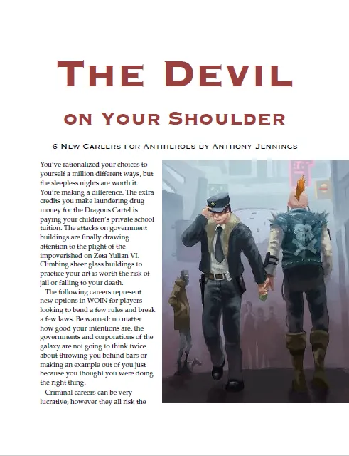 EN Publishing WOIN Devil On Your Shoulder rollspel PDF kriminell