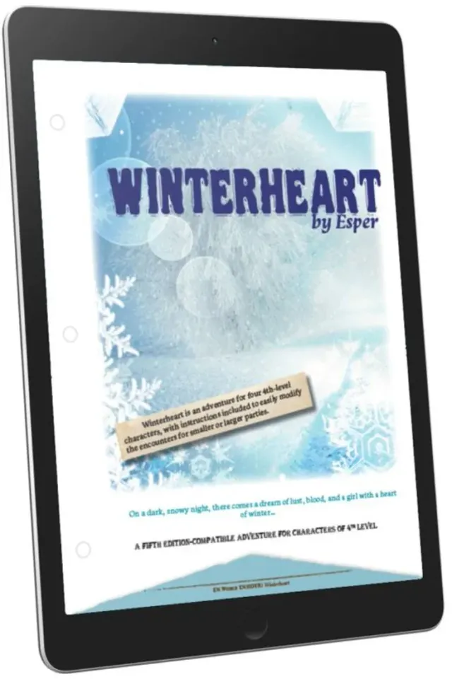 EN Publishing Winterheart miniäventyr PDF nivå 4 ismagiker