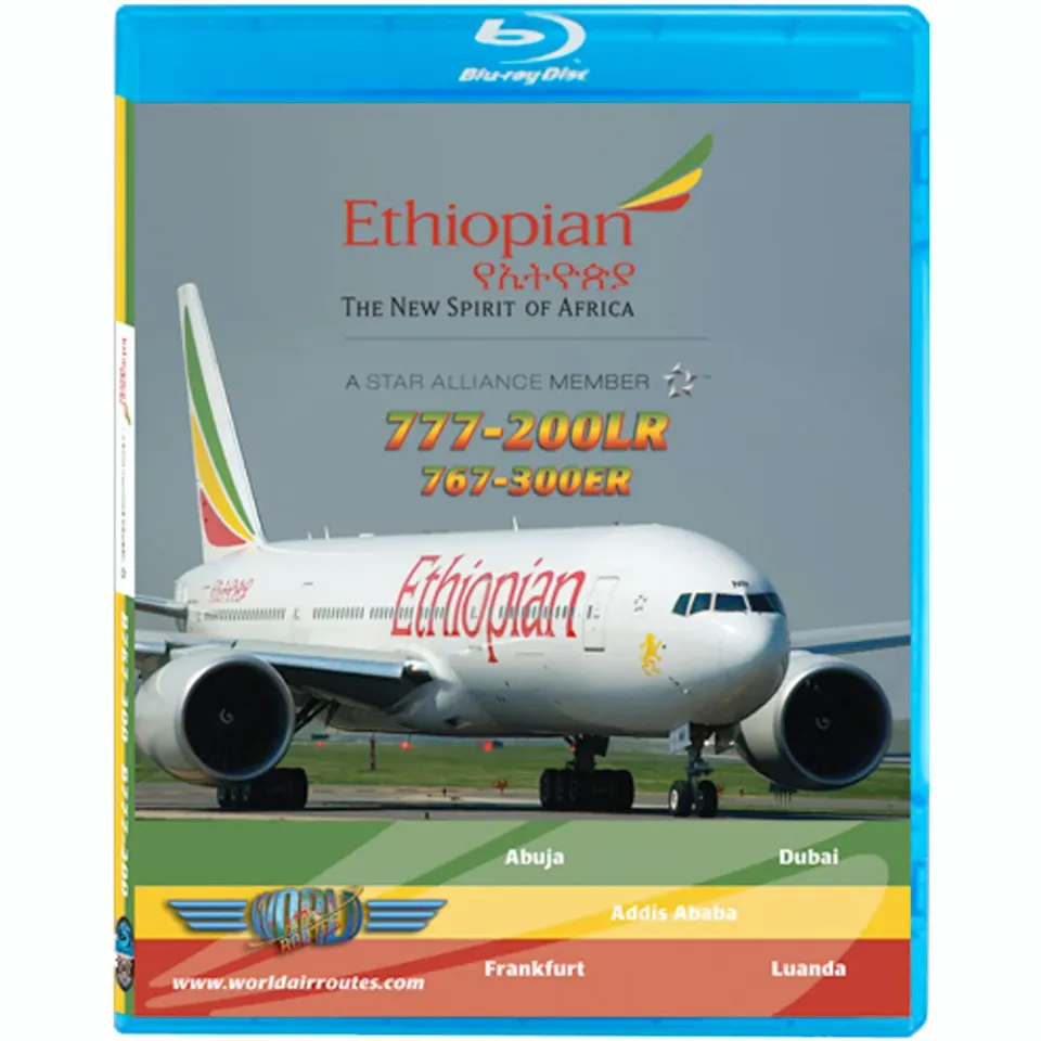 Ethiopian Airlines Boeing 777 767 film blu-ray engelsk