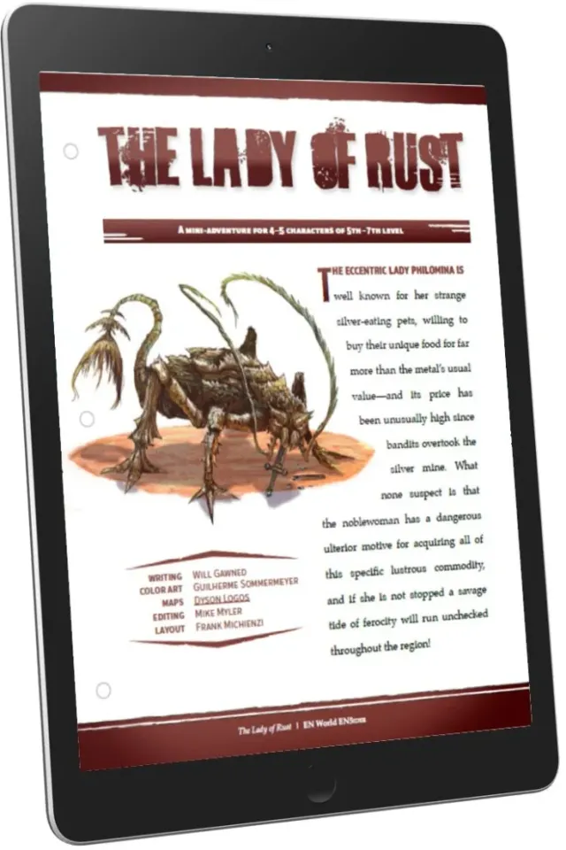EN Publishing The Lady of Rust miniäventyr PDF nivå 5-7