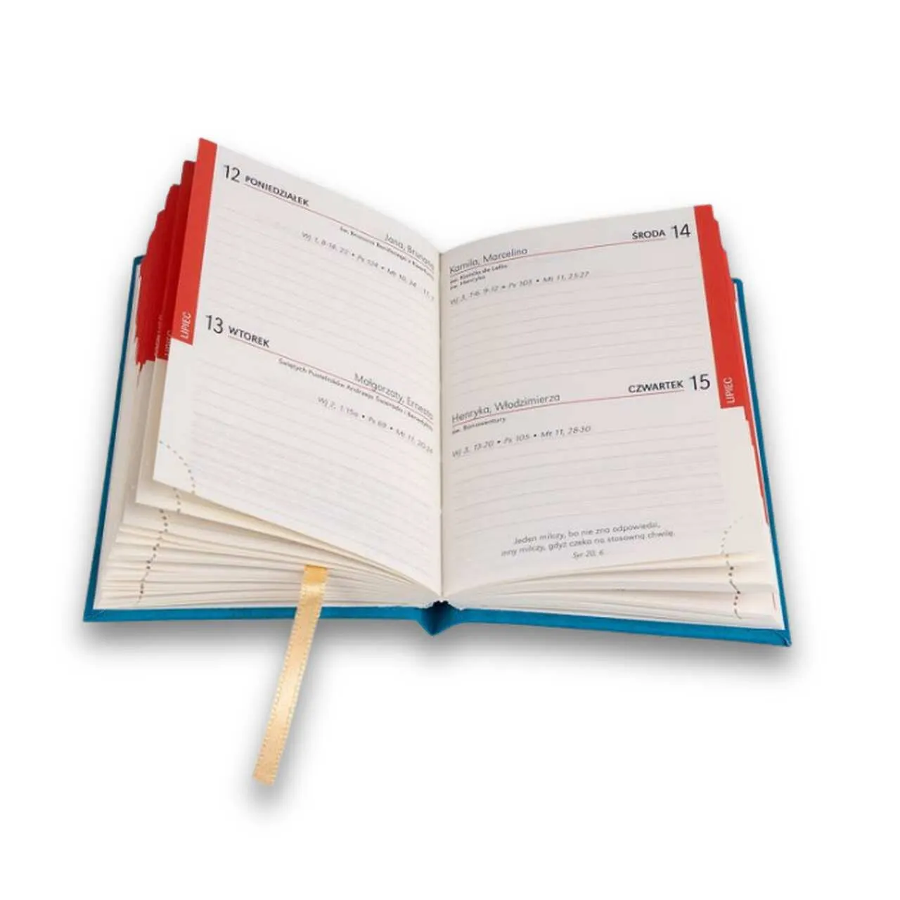 Sharon Standard B7 2027 fickkalender turkos marmor