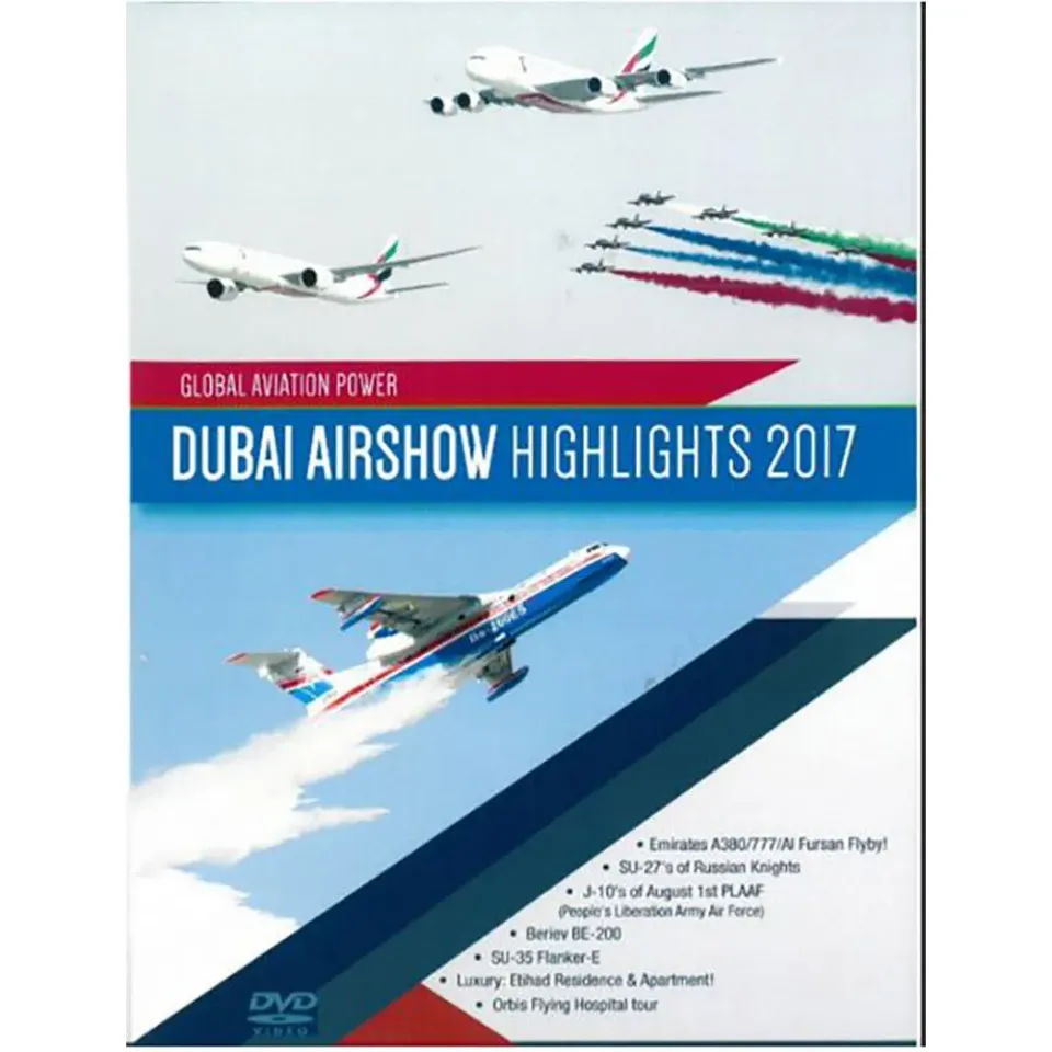 Dubai Airshow 2017 DVD-film flyguppvisning