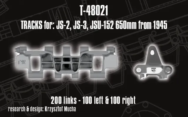 Rossagraph QuickTracks T-48021 JS-2 JS-3 larvband 1:48 resin