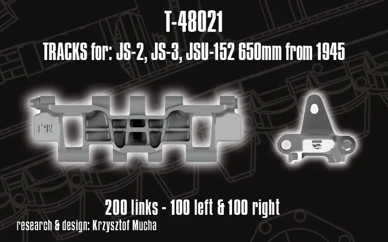 Rossagraph QuickTracks T-48021 JS-2 JS-3 larvband 1:48 resin