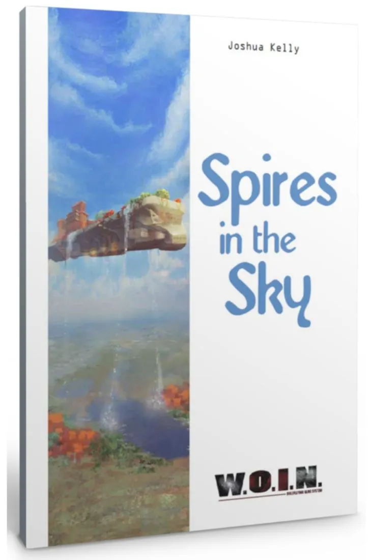 EN Publishing WOIN Spires in the Sky äventyr mjukband + PDF sci-fi