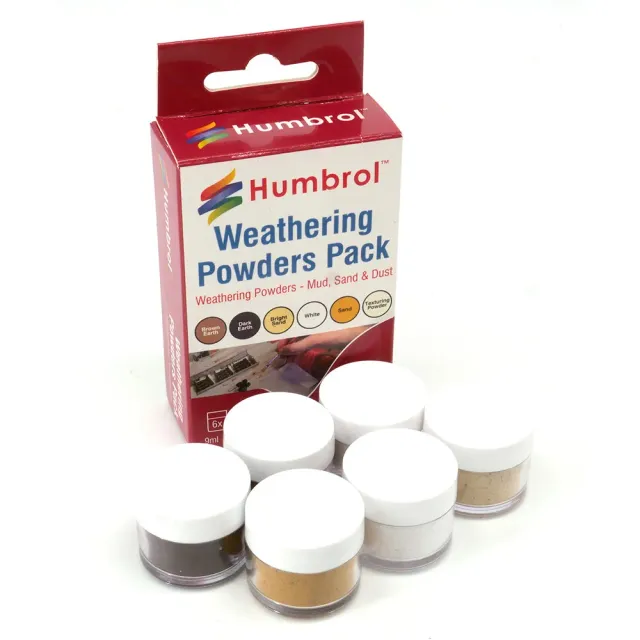 Humbrol Weathering Powders AV0021 vädringspulver 6-pack
