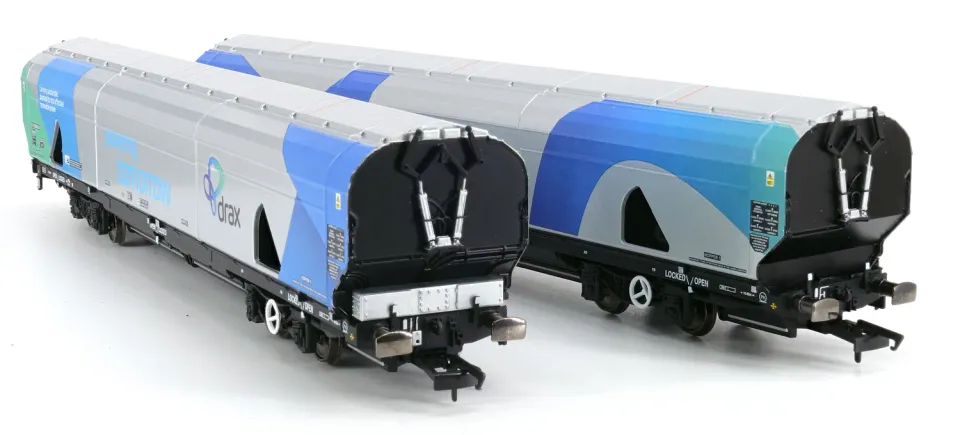 Hornby Drax Biomass IIA-D Powering Tomorrow Pack 2 modellvagnar OO