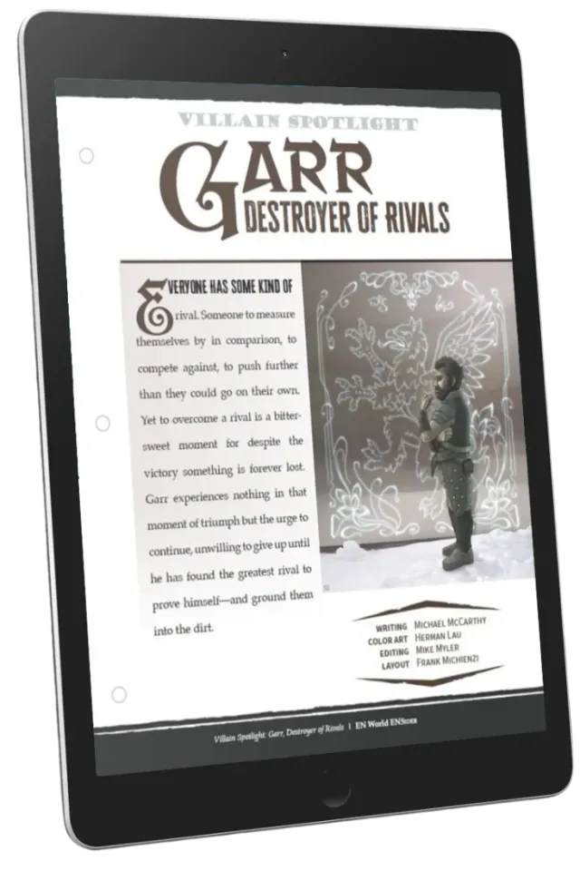 EN Publishing Villain Spotlight Garr rollspels-pdf dvärgrival