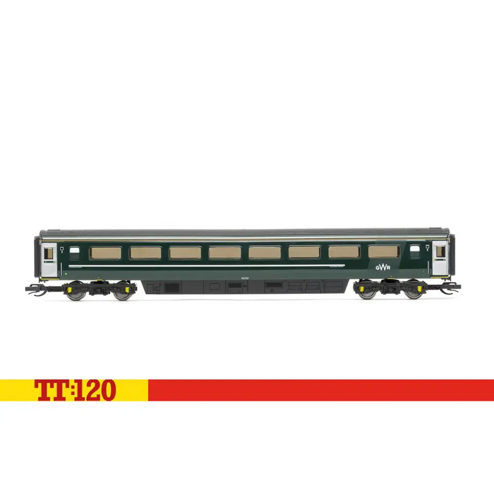 Hornby TT:120 GWR Mk3 42351 personvagn TSO grön