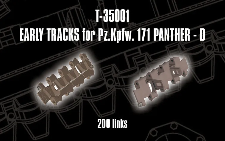 Rossagraph QuickTracks T-35001 larvband 1/35 Panther D tidigt