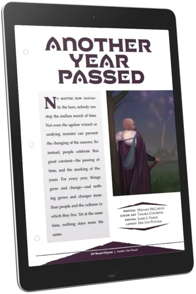 EN Publishing Another Year Passed D&D rollspel PDF nyår