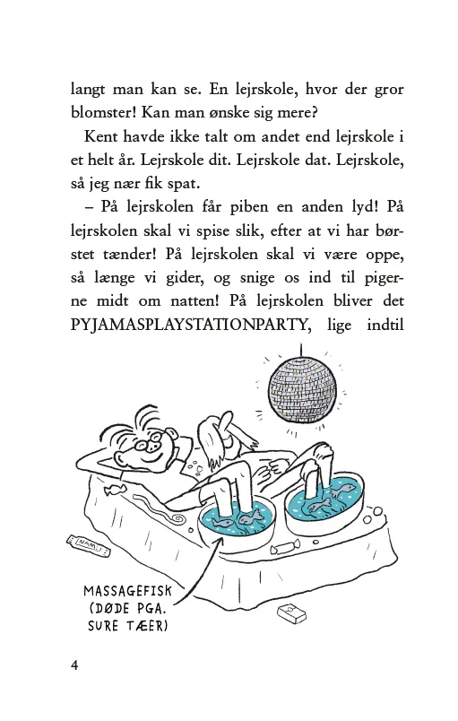 ABC Forlag Verdens værste lejrskole tryckt bok humor