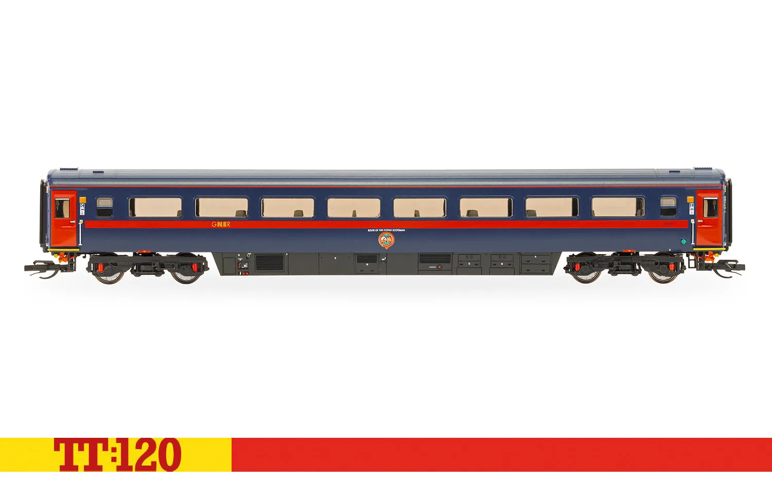 Hornby TT:120 GNER HST Mk3 TS 42244 personvagn blå