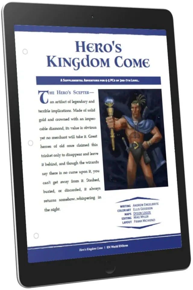 EN Publishing Hero's Kingdom Come miniäventyr PDF nivå 7