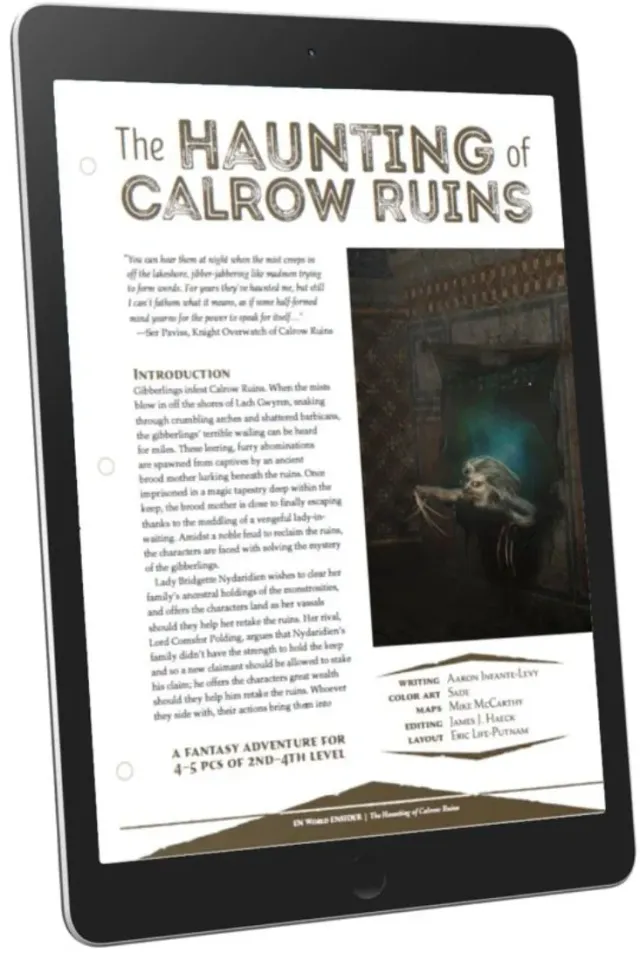 EN Publishing Haunting of Calrow Ruins D&D 5e äventyr pdf