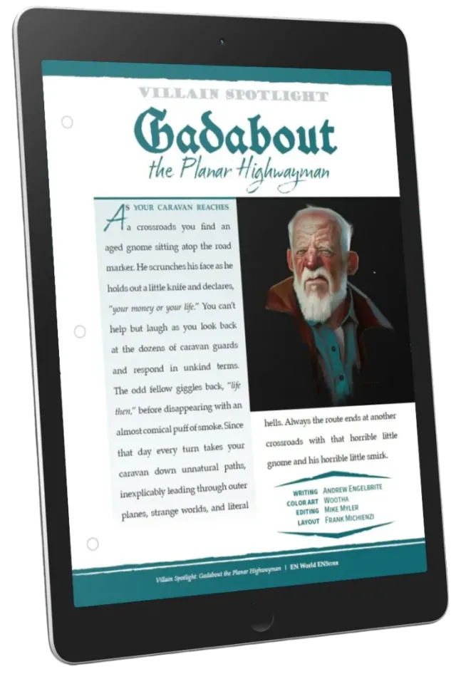 EN Publishing Villain Spotlight Gadabout Planar Highwayman PDF
