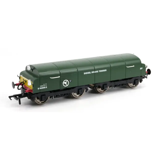 Key Publishing BR Diesel Brake Tender B964066E godsvagn grön