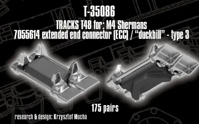 Rossagraph QuickTracks T-35086 band 1:35 Sherman T48 Duckbill
