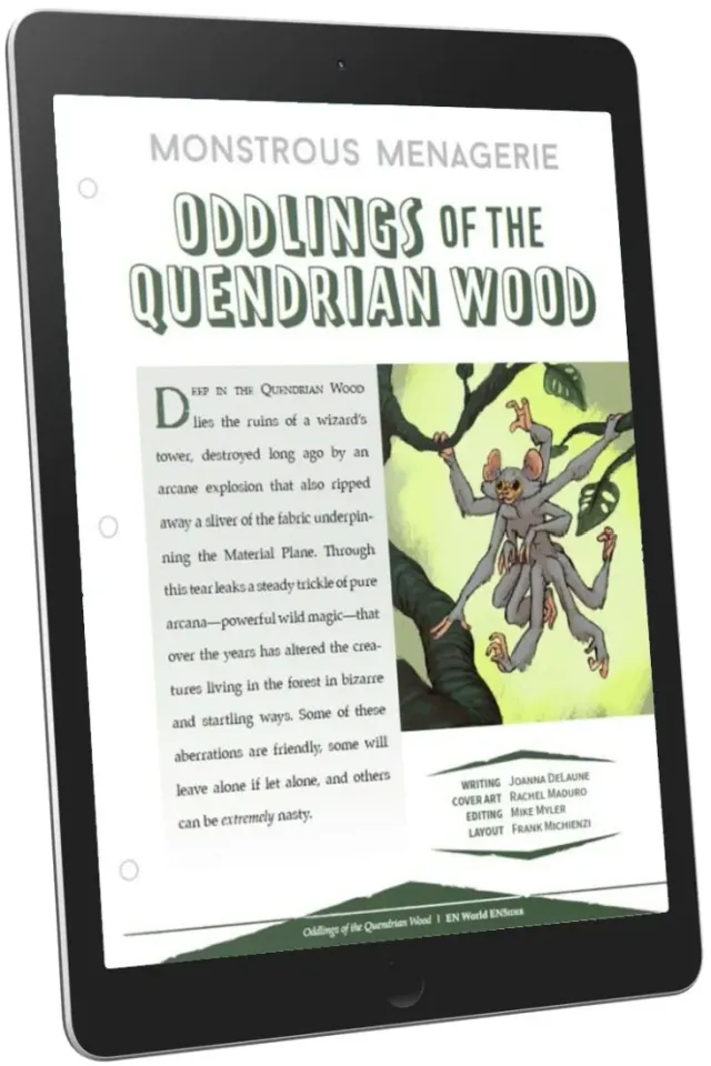 EN Publishing Oddlings Quendrian Wood monster PDF D&D
