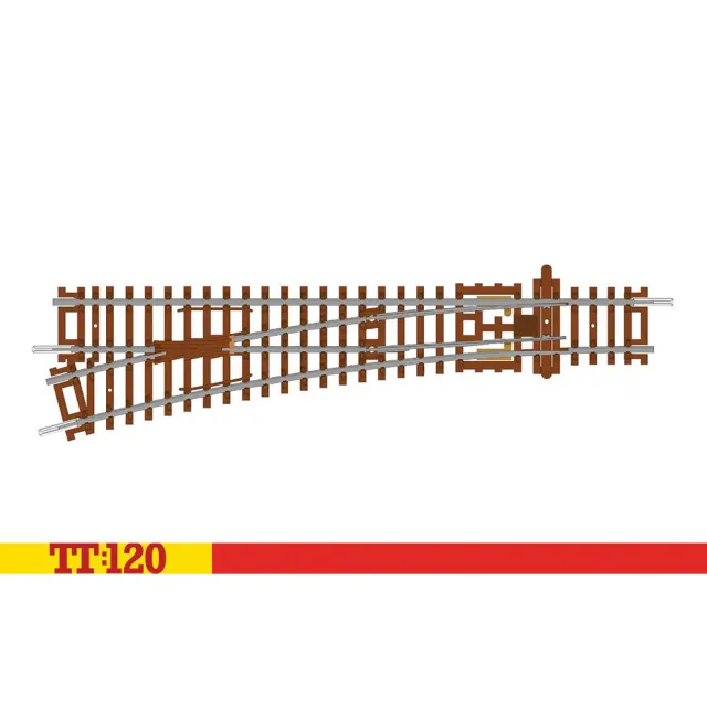 Hornby TT:120 TT8008 växel vänster modelltåg