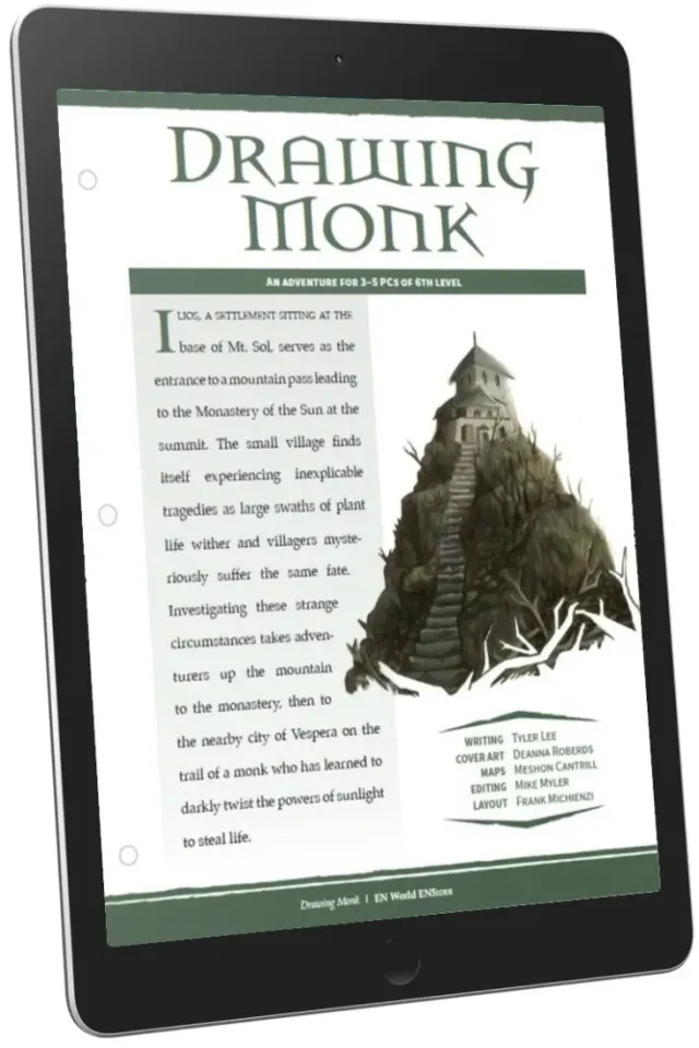 EN Publishing Drawing Monk äventyr PDF nivå 6