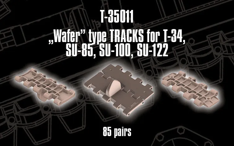 Rossagraph QuickTracks T-35011 larvband 1:35 T-34 Wafer
