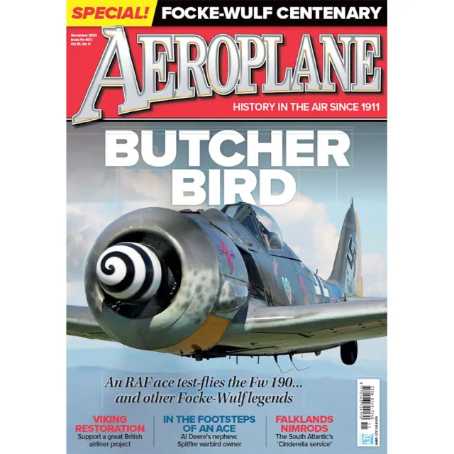 Aeroplane Monthly november 2023 tidning Focke-Wulf