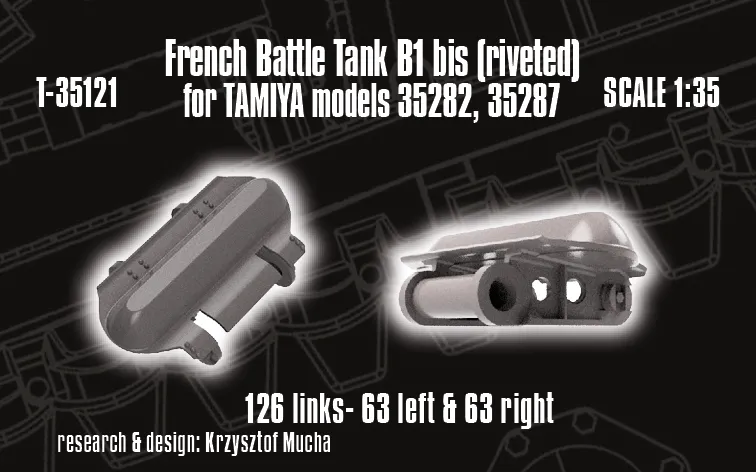 Rossagraph QuickTracks T-35121 bandset B1 bis nitad 1/35