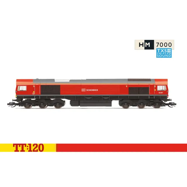Hornby TT:120 Class 66 66097 diesellok DB Schenker ljud