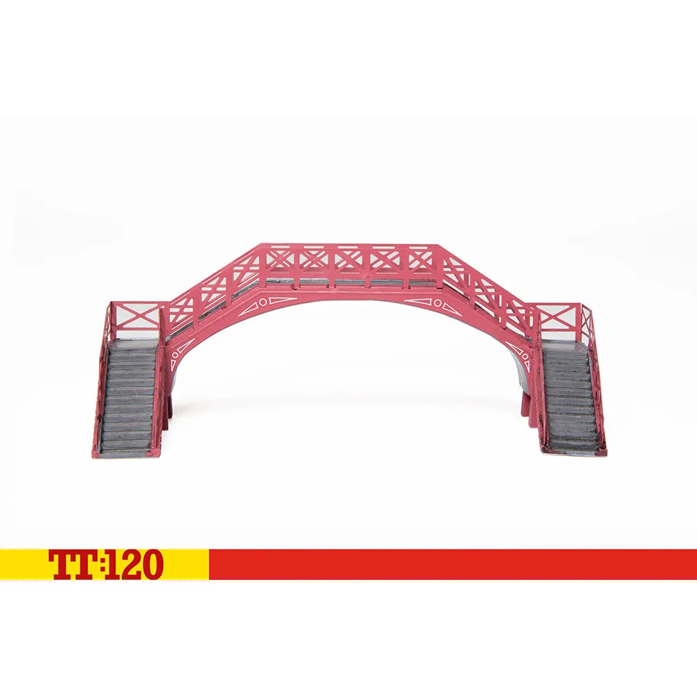 Hornby TT:120 TT9001 gångbro modell NER-röd