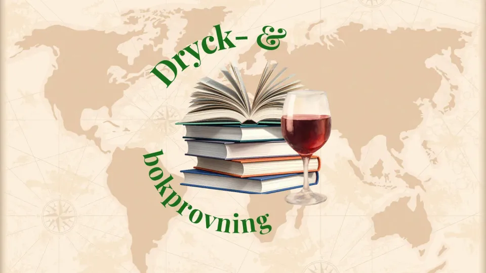 Deckarbokhandeln dryck- & bokprovning biljett 1 december med bok