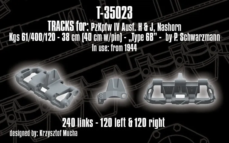 Rossagraph QuickTracks T-35023 band Panzer IV 1:35