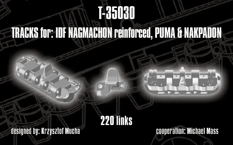 Rossagraph QuickTracks T-35030 bandset Nagmachon IDF 1:35