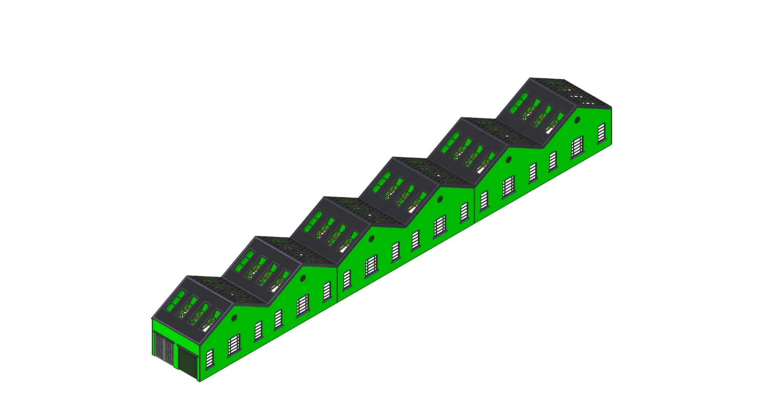 PJM Models Derby Works OO byggnadssats längdförlängning
