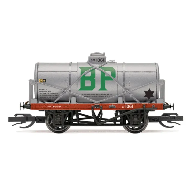 Hornby TT:120 BP/Shell tankvagn 12T silver era 2/3