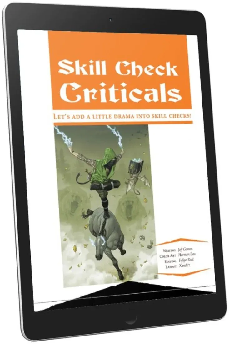 EN Publishing WOIN Skill Check Criticals regeltillägg PDF