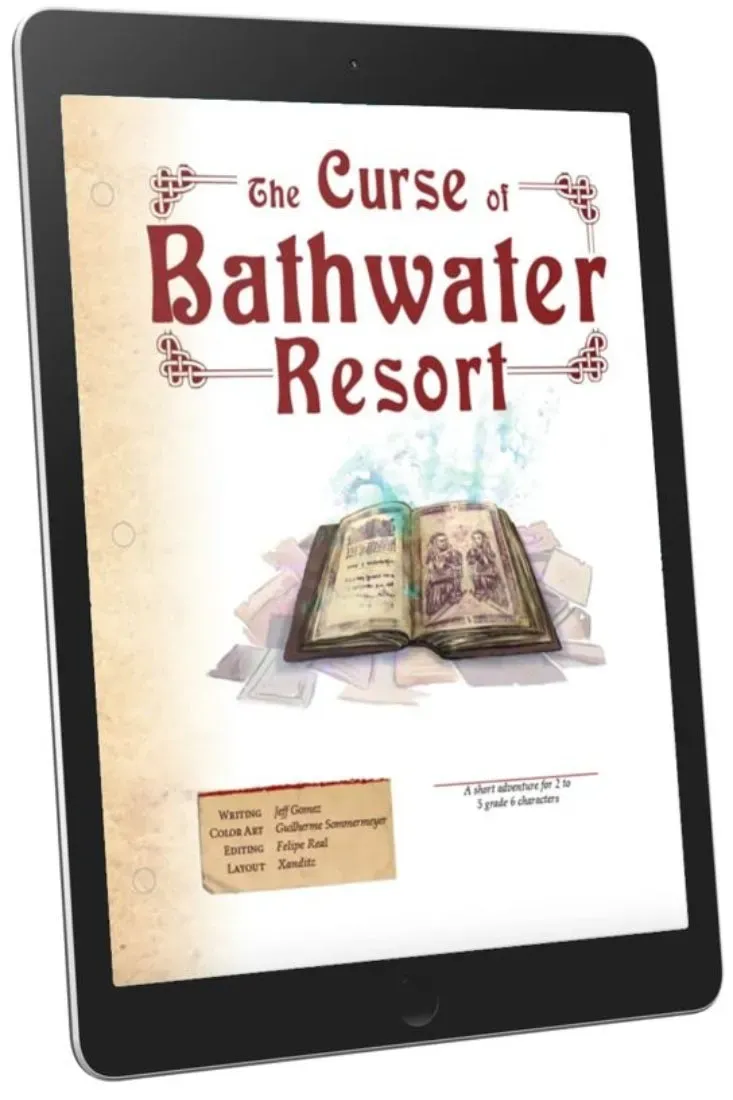EN Publishing The Curse of Bathwater Resort äventyr PDF WOIN fantasy