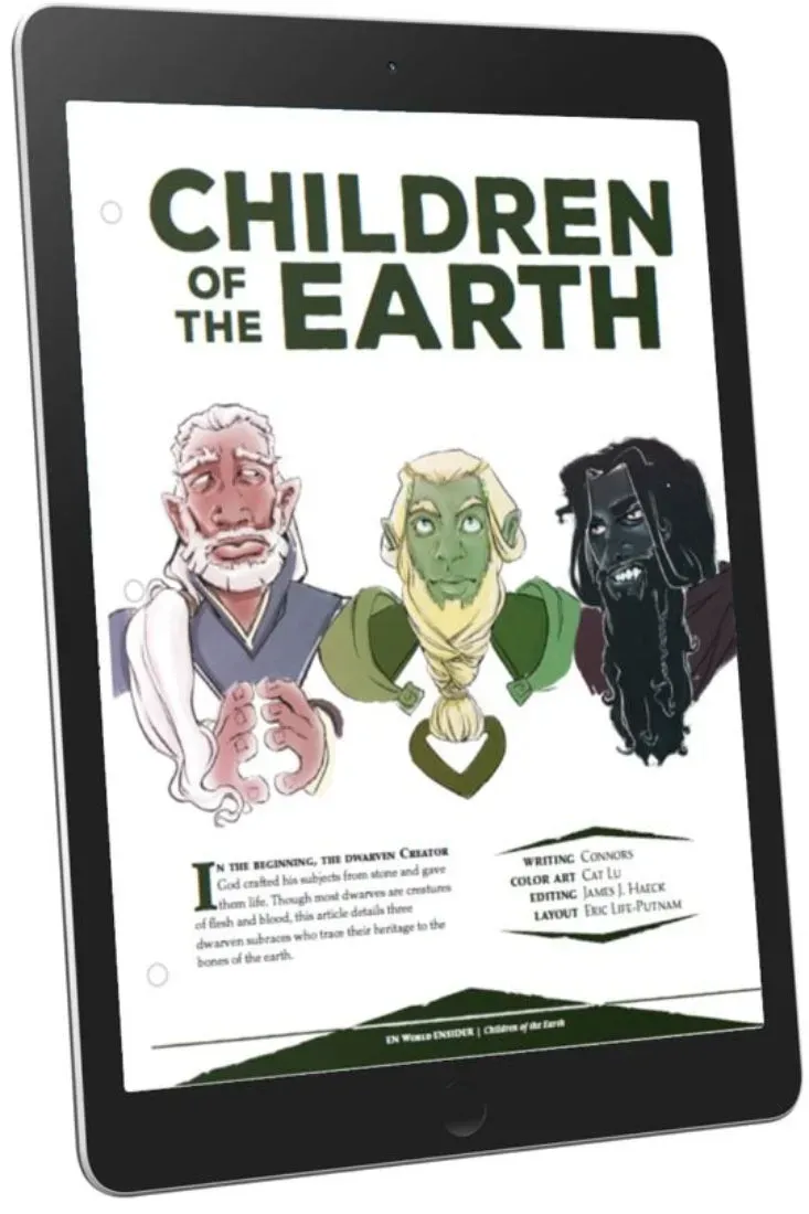 EN Publishing Children of the Earth dvärgbok PDF D&D 5e