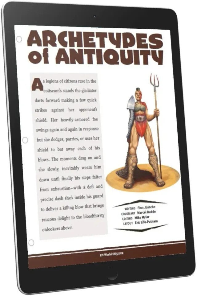 EN Publishing Archetypes of Antiquity PDF D&D 5e gladiator