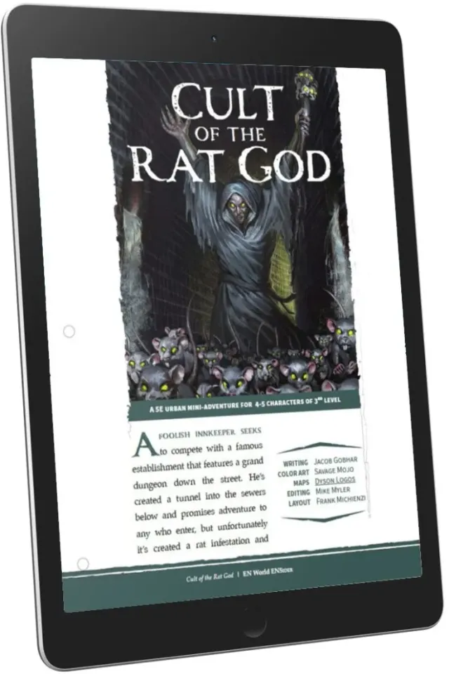 EN Publishing Cult of the Rat God rollspel PDF nivå3