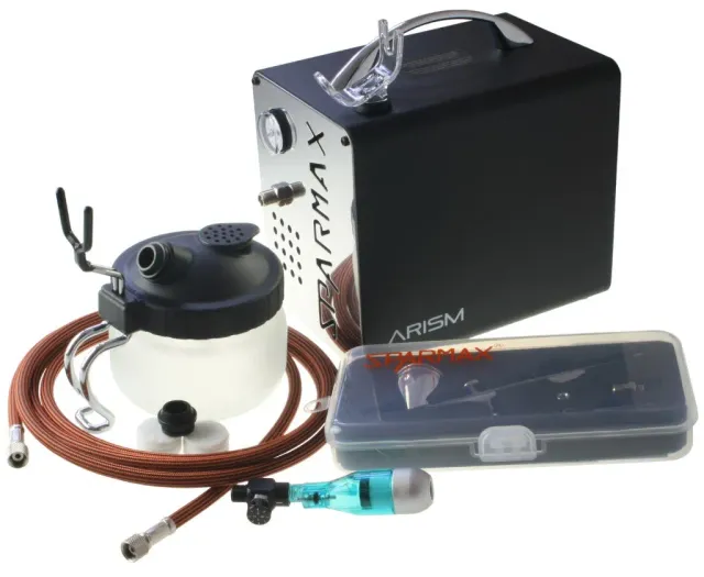 Sparmax MAX-4 airbrush-set med ARISM