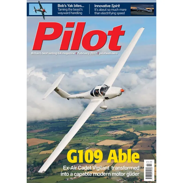 Pilot Magazine februari 2022 tidning G109 motorseglare
